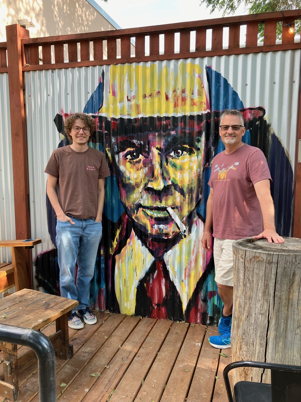 At a brewery in Los Alamos with a friend