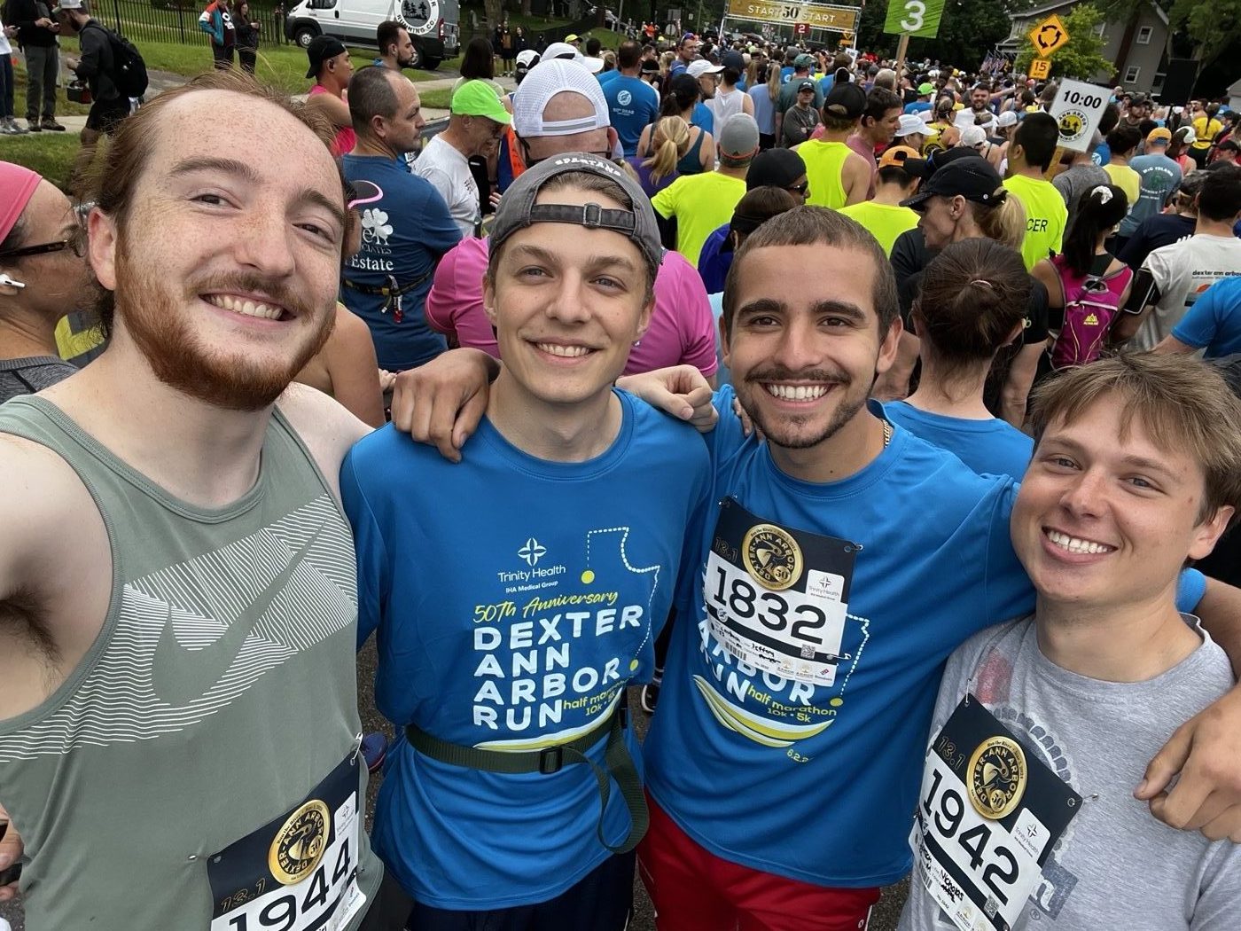 Group photo after the Dexter-Ann Arbor Run